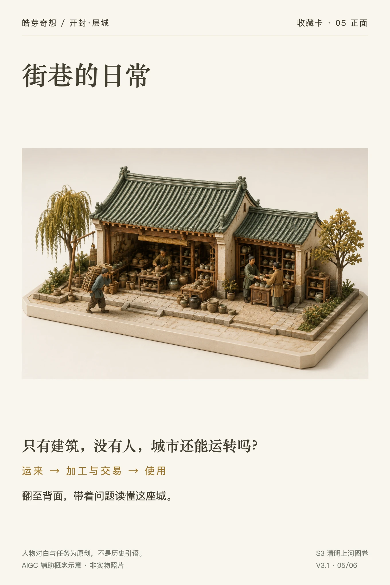 街巷的日常 · 主题正面